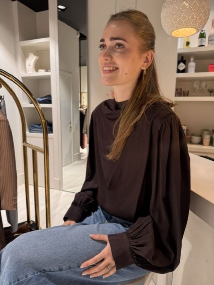 Satin blouse Bruin