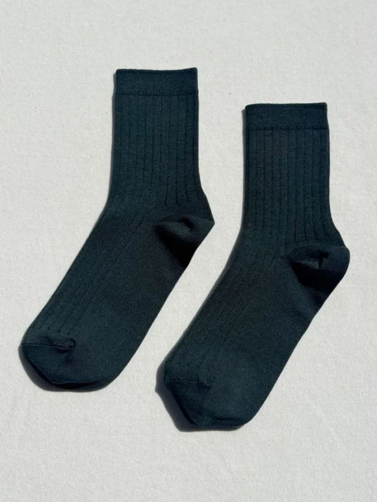 Her socks Peacock